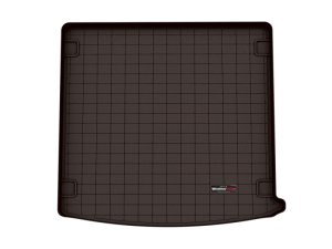 Jaguar F-Pace Cargo Liner - Behind 2nd Row Seating - WeatherTech - Raised Lip - Cocoa - `21-`27