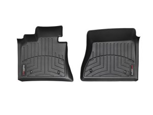 Jaguar XF Floor Liners - Front - WeatherTech - DigitalFit HDTE - Black - `09-`15