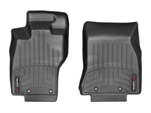Jaguar XF Floor Liners - Front - WeatherTech - DigitalFit HDTE - Black - `09-`15