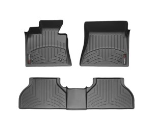 Jaguar XJ Series FloorLiner - Front - WeatherTech - DigitalFit - Black - `13-`27