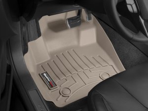 Jaguar XJ FloorLiner - Front - WeatherTech - DigitalFit - Tan - `11-`27