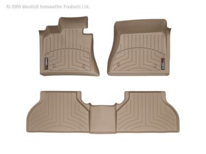 Jaguar XJ FloorLiner - Front - WeatherTech - DigitalFit - Tan - `10-`27