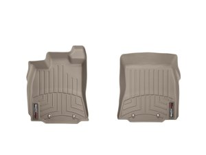 Jaguar XJ Floor Mats - Front - WeatherTech - DigitalFit - Tan - `11-`27