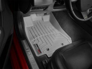 Jaguar XF Floor Mat Set - Front - WeatherTech - FloorLiner DigitalFit - Grey - `09-`12