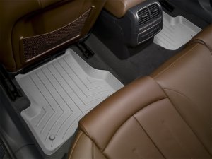 Jaguar XJ Series Floor Mat - Rear - WeatherTech - DigitalFit - Grey - `11-`27
