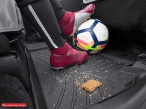 Jaguar XJ FloorLiner - Rear - WeatherTech - DigitalFit - Cocoa - `10-`27