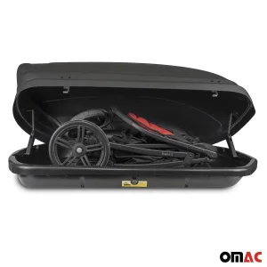 Roof Rack Cargo Box - 11 Cubic Feet - Dual Side Opening - Black