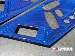 Jaguar F-TYPE Interior Trim - Carbon Fiber - Seat Adjustment Control Cover Trim Kit - Red Candy - 2018+