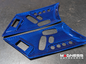 Jaguar F-TYPE Interior Trim - Carbon Fiber - Seat Adjustment Control Cover Trim Kit - Red Candy - 2018+