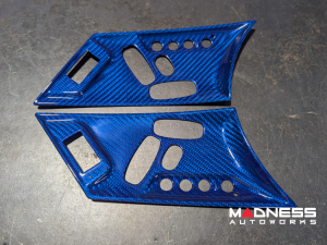 Jaguar F-TYPE Interior Trim - Carbon Fiber - Seat Adjustment Control Cover Trim Kit - Red Candy - 2018+