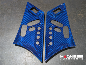 Jaguar F-TYPE Interior Trim - Carbon Fiber - Seat Adjustment Control Cover Trim Kit - Red Candy - 2018+