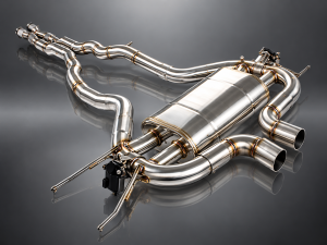Jaguar F-TYPE Performance Exhaust System - MADNESS - 3.0L V6 - Dual Center Exit - Electronic Valve Design - Forged Carbon Fiber Exhaust Tips