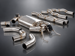 Jaguar F-TYPE Performance Exhaust System - MADNESS - 3.0L V6 - Dual Center Exit - Electronic Valve Design - Forged Carbon Fiber Exhaust Tips