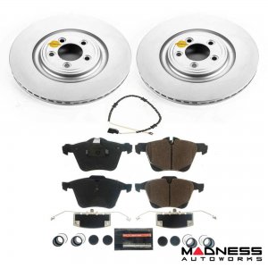 Jaguar F-TYPE Brake Pad + Brake Rotors - Front - Powerstop - Z17 Evolution - GeoMet Coated