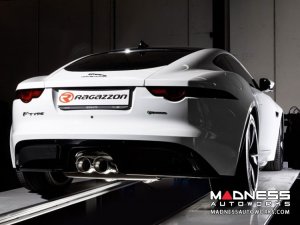 Jaguar F-TYPE Performance Exhaust System - Ragazzon - 2.0L Turbo - Center Exit - Vacuum Valve Design - Resonated - Dual Tip
