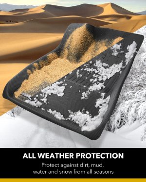 Jaguar F-PACE Floor Liners - Front - ACE Kagu - Black