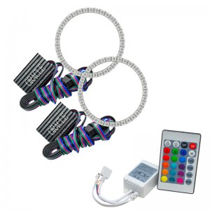 Jaguar XJ Headlight Halo Kit - ORACLE Lighting - w/ Simple Controller - ColorSHIFT - `10-`15