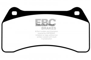 Jaguar XJR Brake Pads - Front - EBC - Redstuff - '03 - '06