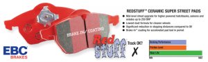 Jaguar XFR Brake Pads - Front - EBC - Redstuff - '10 - '15