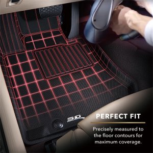 Jaguar F-PACE Floor Liners - Rear - ACE Kagu - Black