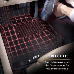 Jaguar I-Pace Floor Liners - Front - ACE Kagu - Black