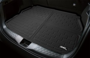 Jaguar I-Pace Cargo Liner - 3D MAXpider - Kagu Black Cross Fold - Black - `19-`24