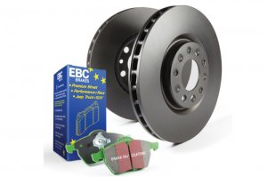 Jaguar XJ Brake Pads and Rotors - Rear - Premium - EBC - Yellowstuff - '73 - '96