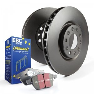 Jaguar XJ Brake Pads and Rotors - Rear - Premium - EBC - Ultimax2 - '95 - '03