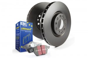Jaguar XJ Brake Pads and Rotors - Full Front & Rear Set - Premium - Ultimax2 - EBC - '95 - '96