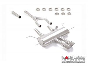 Jaguar F-TYPE Performance Exhaust System - Ragazzon - 2.0L Turbo - Center Exit - Vacuum Valve Design - Non Resonated - Dual Tip 