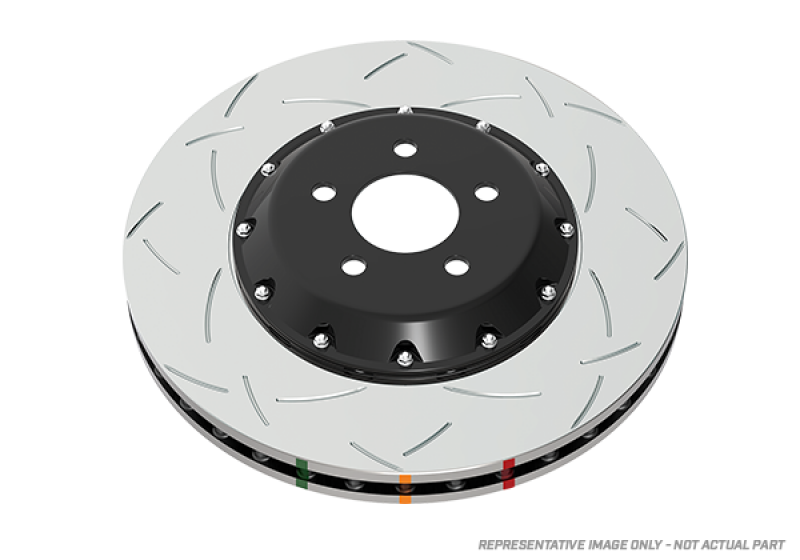 Jaguar Vanden Plas Brake Rotor (1) - Front - DBA - 5000 Series T3 Slotted - Black - `02-`03