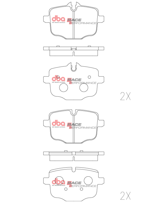 Jaguar E-Pace Brake Rotors (2) - Front + Rear - DFC - GeoSPEC Coated - `20-`24