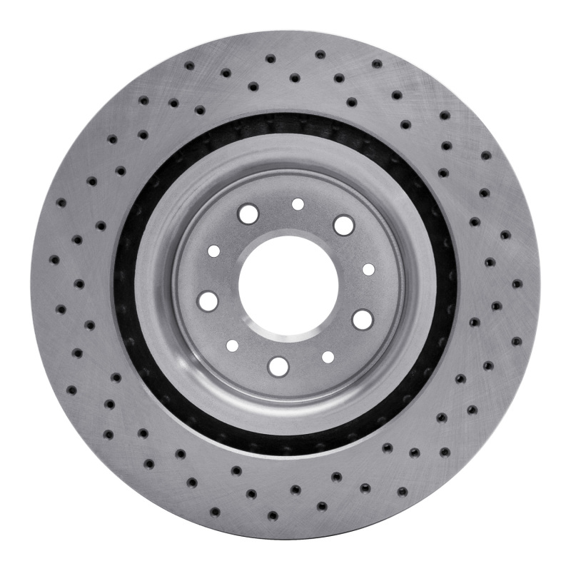 Jaguar XKR Brake Rotor (1) - Front - DFC - Drilled - `00-`06