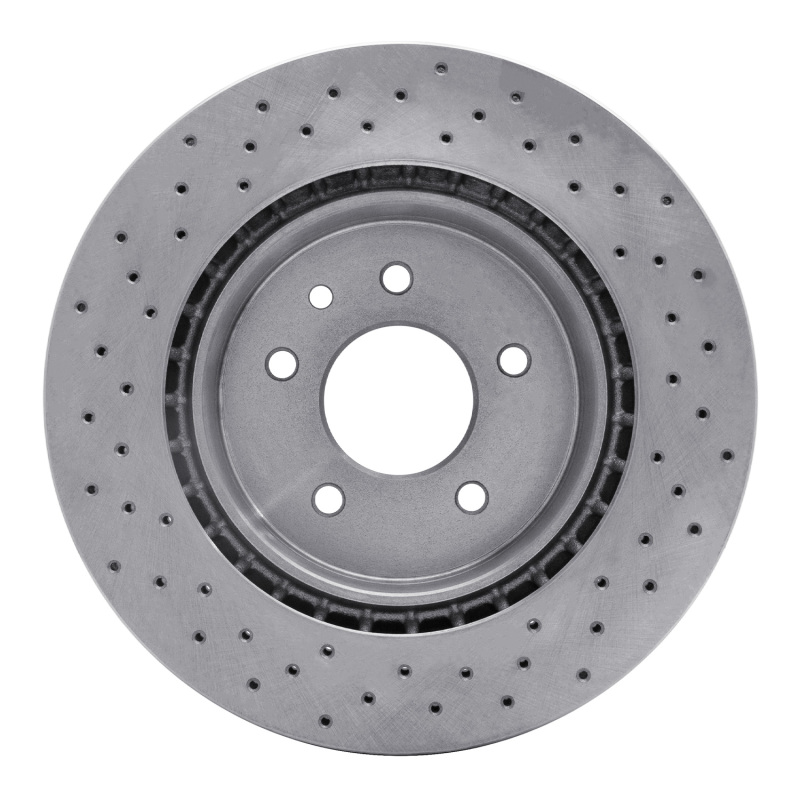 Jaguar XKR Brake Rotor (1) - Rear - DFC - Drilled - `00-`06