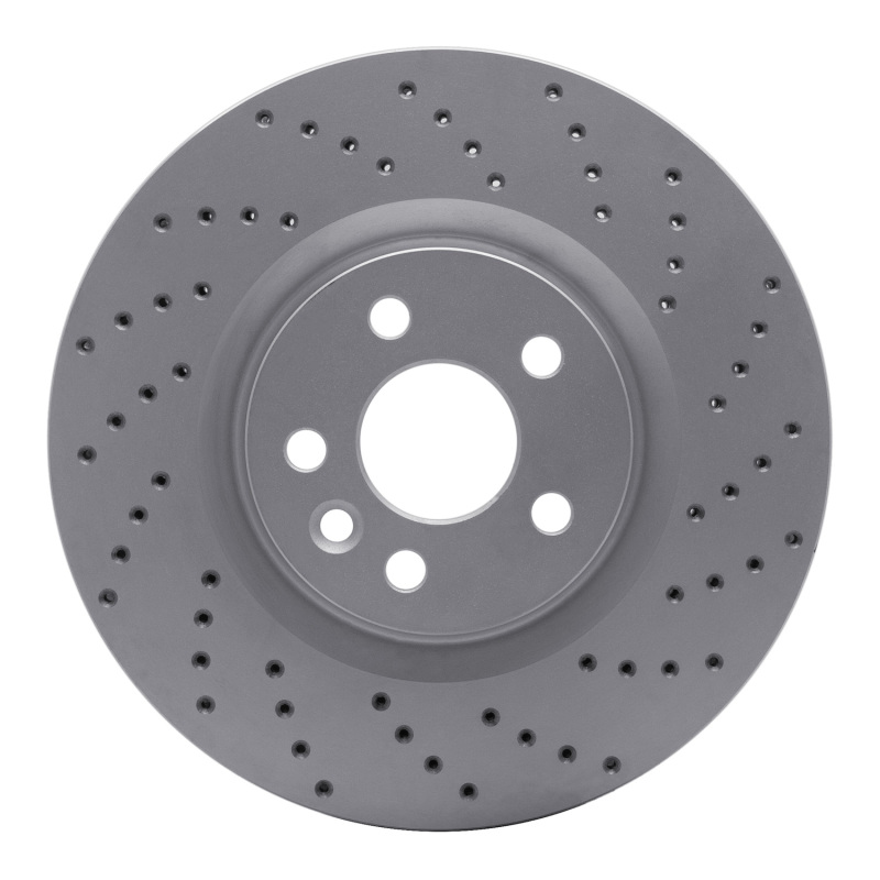 Jaguar E-Pace Brake Rotor (1) - Front Right - DFC - Geoperformance Drilled - `15-`19