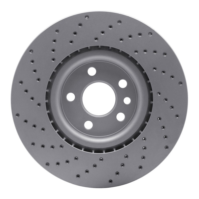 Jaguar E-Pace Brake Rotor (1) - Front Right - DFC - Geoperformance Drilled - `15-`19