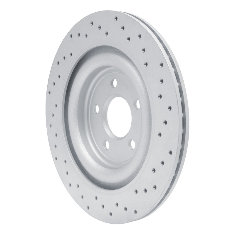Jaguar XJ Brake Rotor (1) - Rear Left - DFC - Drilled Geoperformance - `06-`15