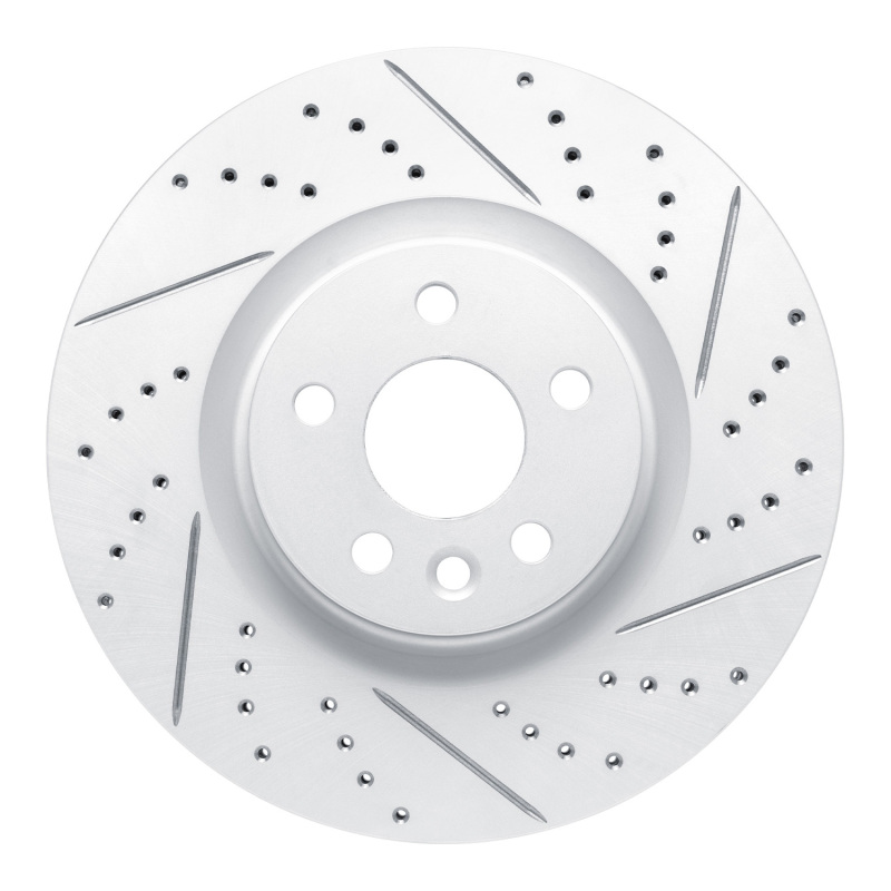 Jaguar E-Pace Brake Rotor (1) - Front Right - DFC - Drilled & Slotted Geoperformance - `15-`19