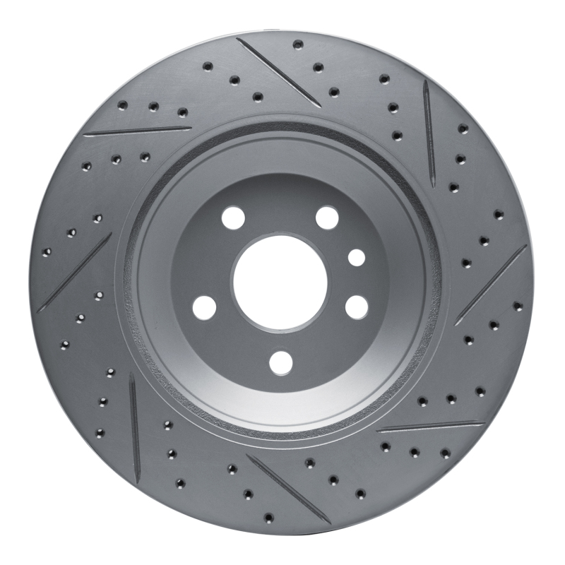 Jaguar I-Pace Brake Rotor (1) - Rear Left - DFC - Drilled & Slotted Geoperformance - `20-`26