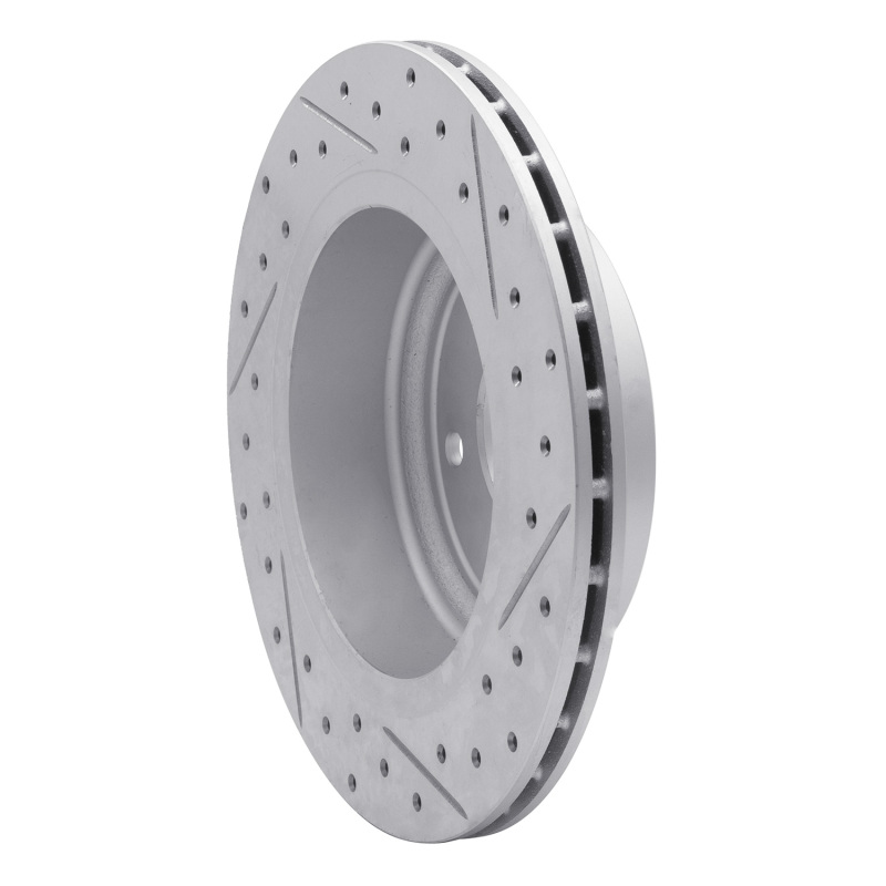 Jaguar XK8 Brake Rotor (1) - Rear Left - DFC - Geoperformance Drilled & Slotted - `95-`06