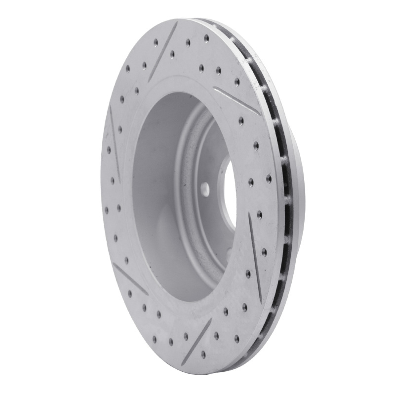 Jaguar XJR Brake Rotor (1) - Rear Right - DFC - Drilled & Slotted Geoperformance - `95-`06