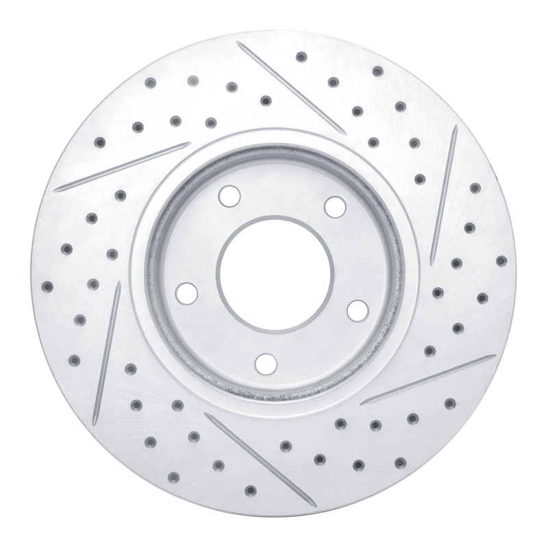 Jaguar Vanden Plas Brake Rotor (1) - Front Left - DFC - Geoperformance Rotor - Drilled & Slotted - `97-`03