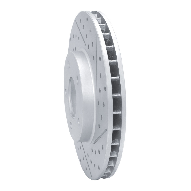 Jaguar Vanden Plas Brake Rotor (1) - Front Right - DFC - Drilled & Slotted Geoperformance - `97-`03