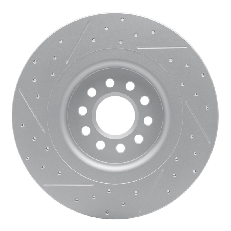 Jaguar S-Type Brake Rotor (1) - Rear Right - DFC - Drilled & Slotted Geoperformance - `03-`05