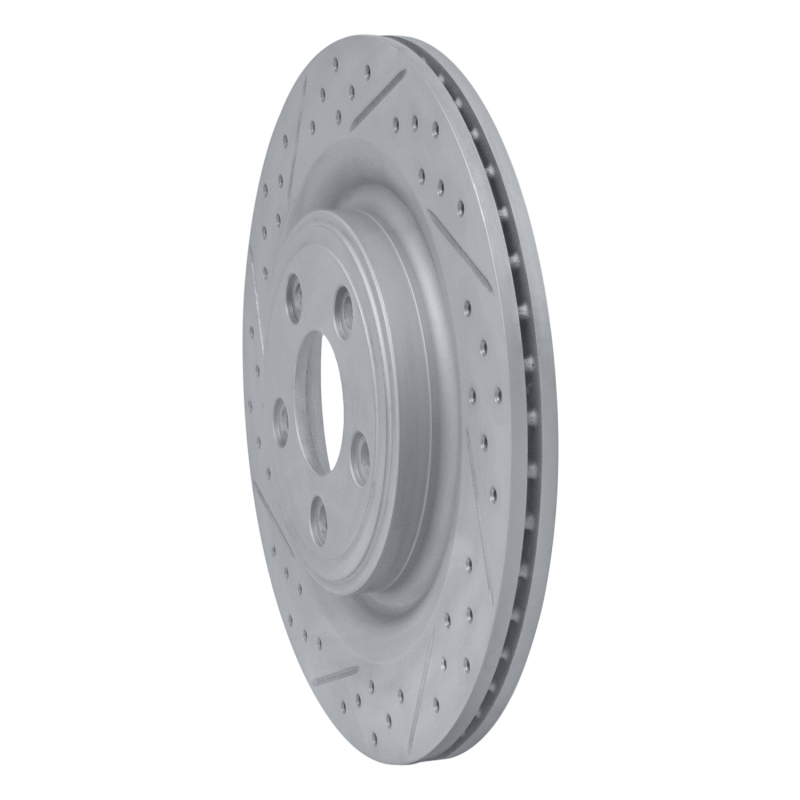Jaguar XJ8 Brake Rotor (1) - Rear Left - DFC - Geoperformance Rotor - Drilled & Slotted - `06-`15