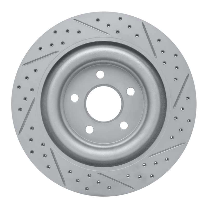 Jaguar XJ8 Brake Rotor (1) - Rear Left - DFC - Geoperformance Rotor - Drilled & Slotted - `06-`15