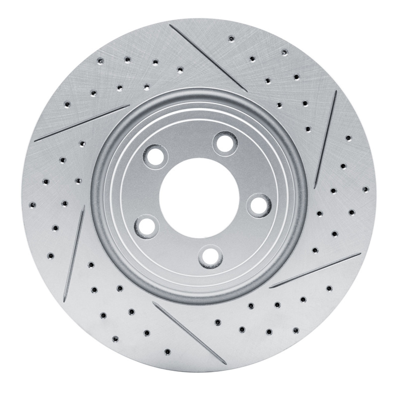 Jaguar Xf Brake Rotor (1) - Front Right - DFC - Drilled & Slotted Geoperformance - `06-`10