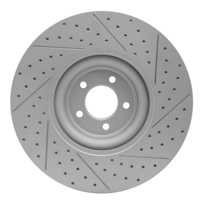Jaguar XJ Brake Rotor (1) - Front Left - DFC - Geoperformance Rotor - Drilled and Slotted - `10-`24