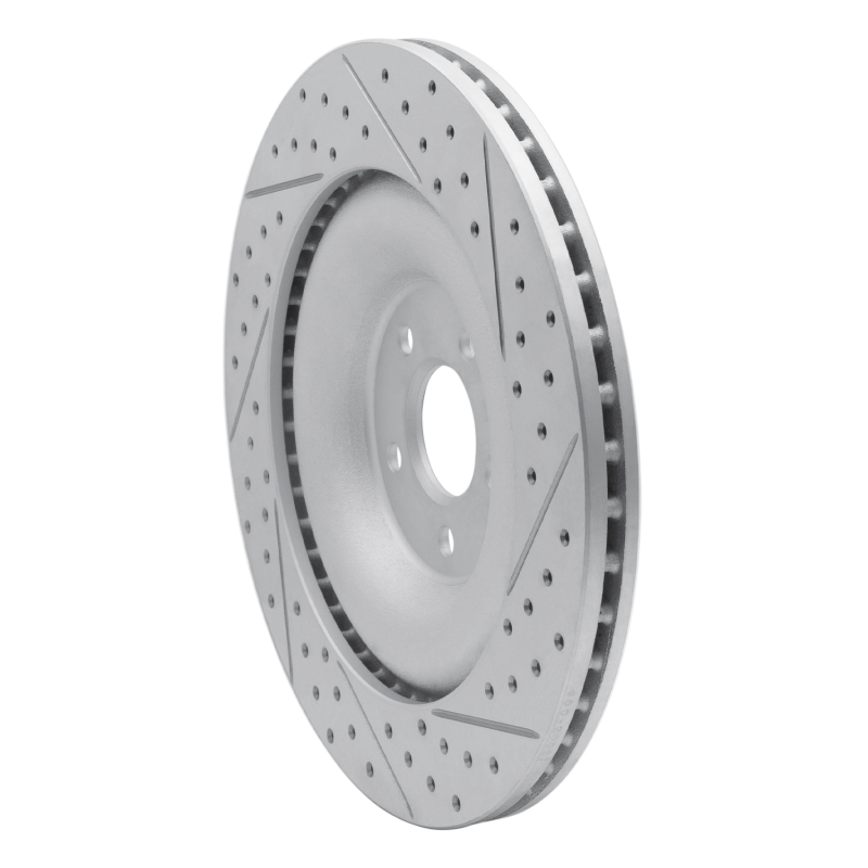 Jaguar F-Type Brake Rotor (1) - Rear Left - DFC - Drilled & Slotted Geoperformance - `10-`24