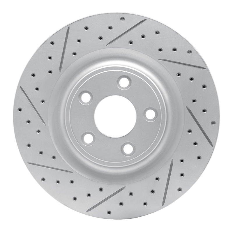 Jaguar XJ Brake Rotor (1) - Rear Left - DFC - Drilled & Slotted Geoperformance - `14-`21